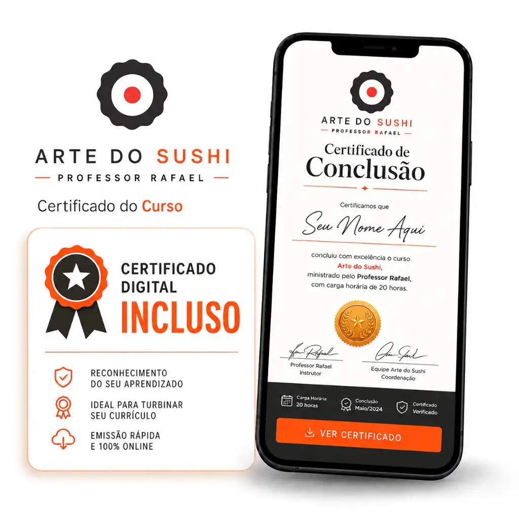 Certificado Arte do Sushi